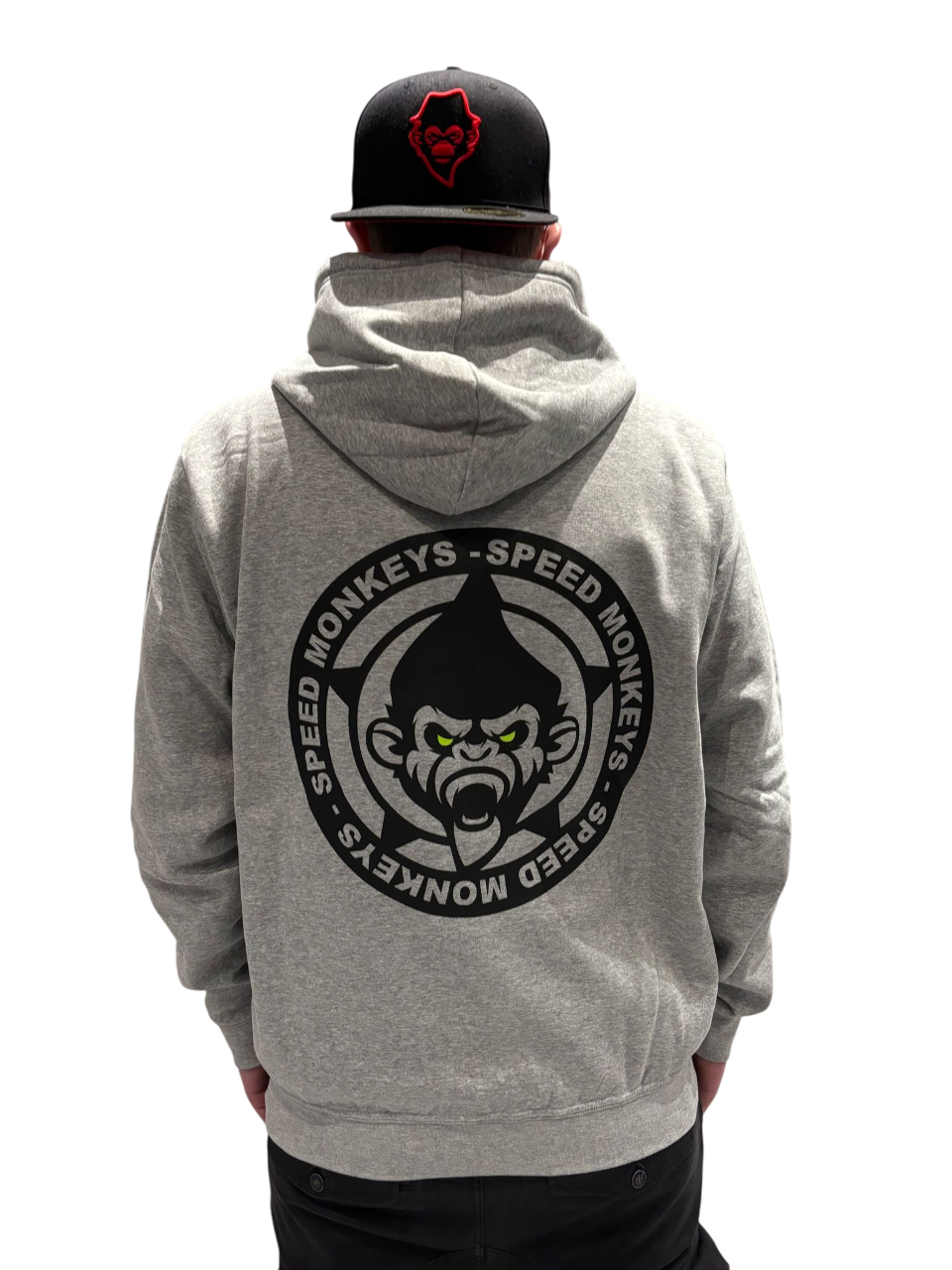 HOODIE MNKYfiziert GREY/GREEN UNISEX