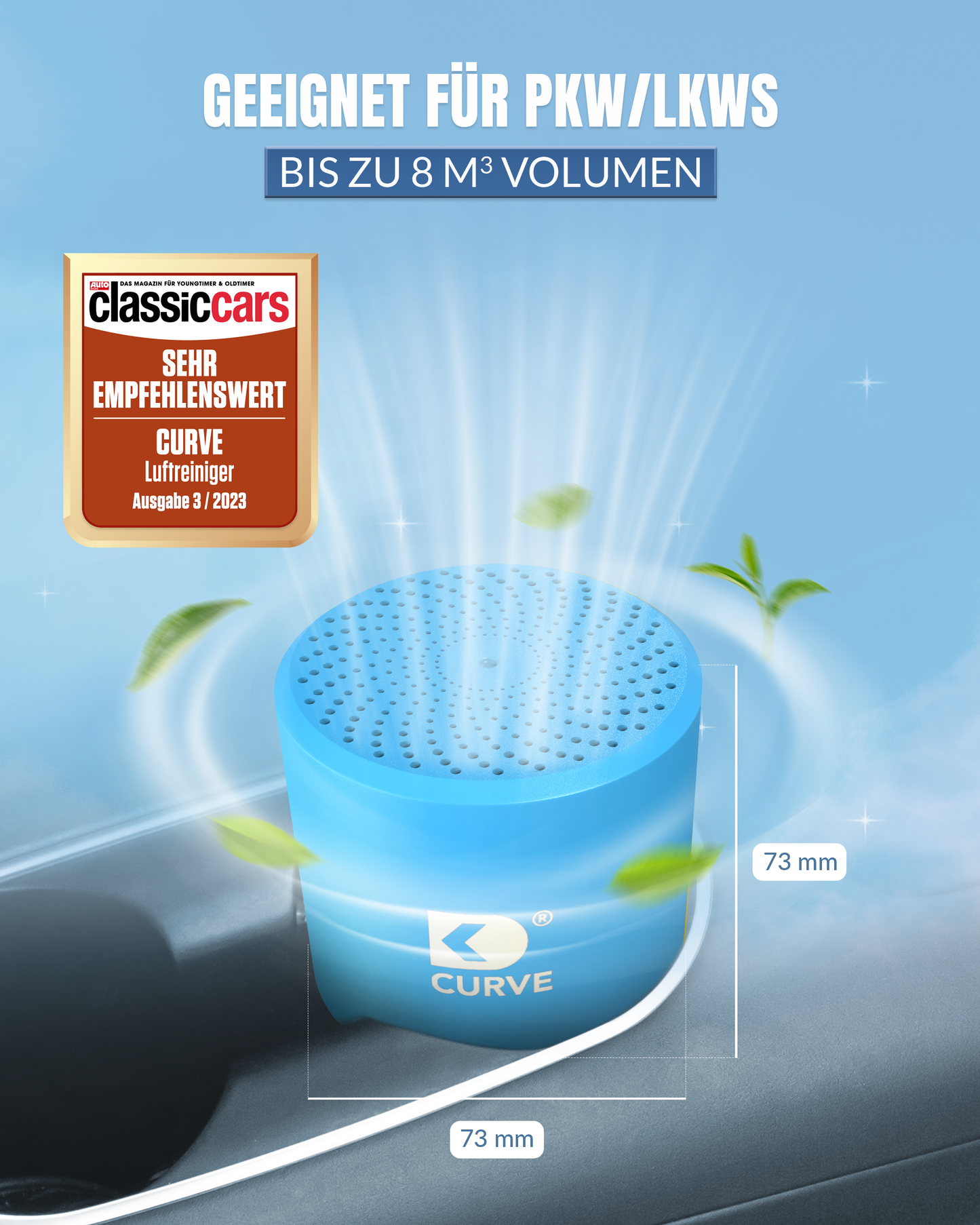 CURVE Luftreiniger OCEAN BLUE