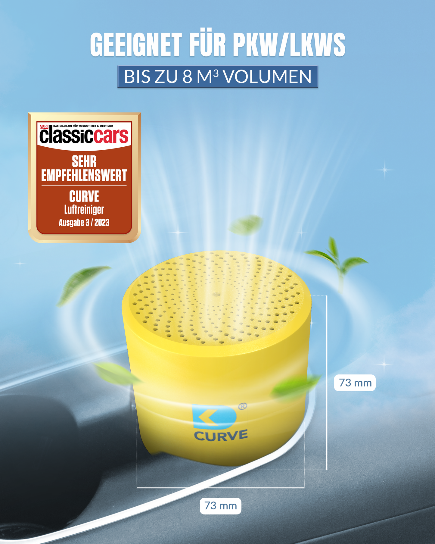 CURVE Luftreiniger SPRING YELLOW