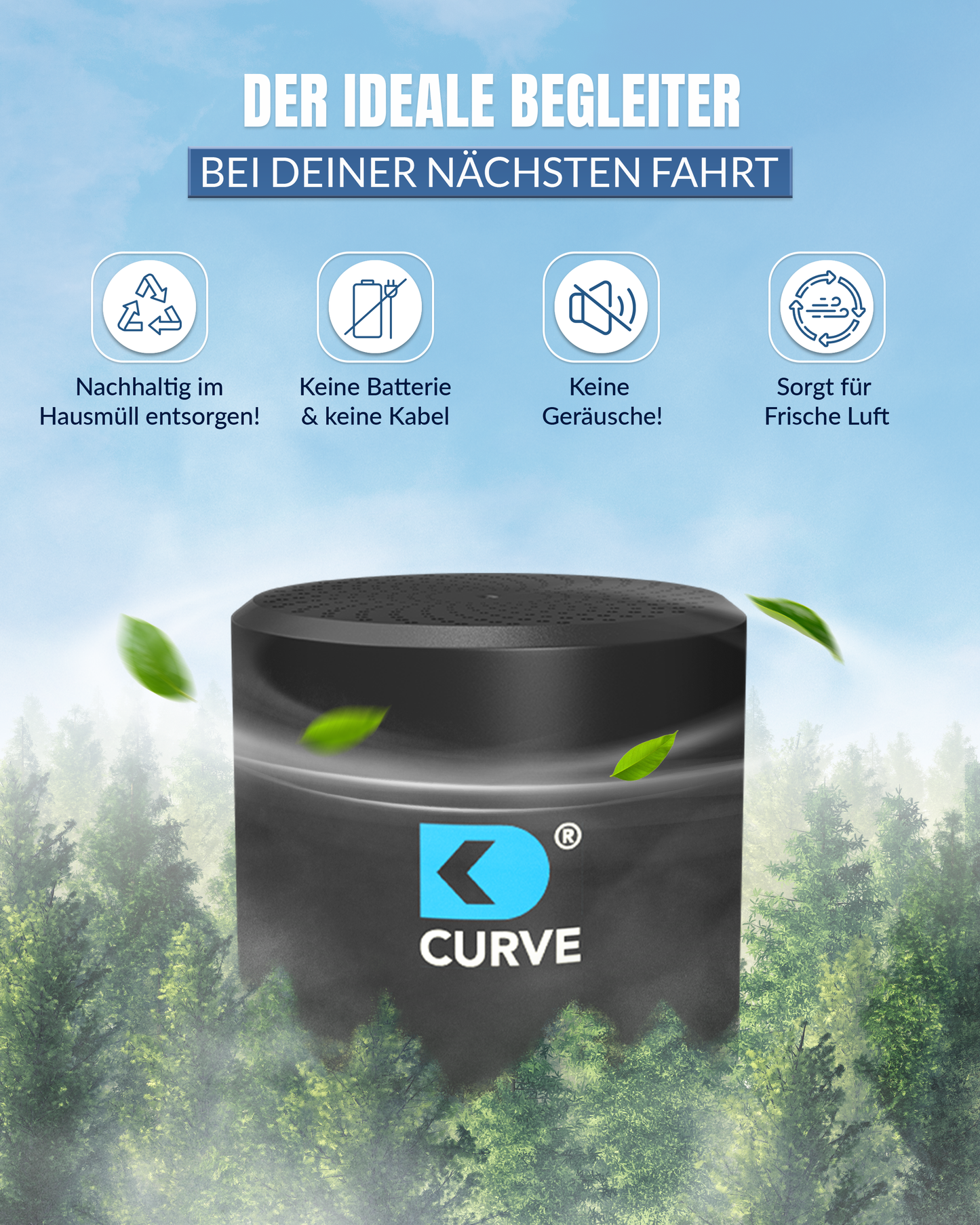 CURVE Luftreiniger METAL BLACK