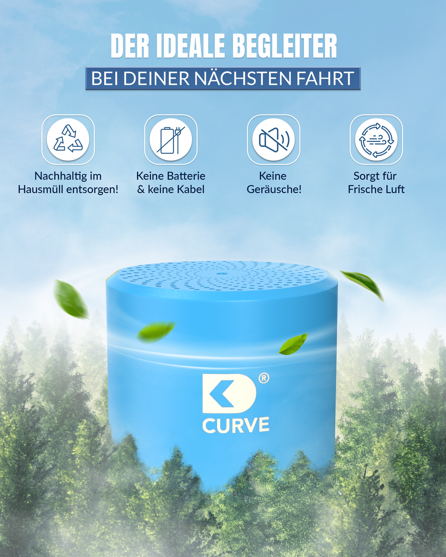 CURVE Luftreiniger OCEAN BLUE