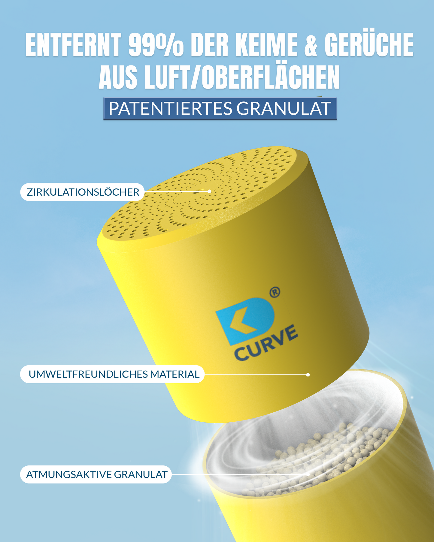 CURVE Luftreiniger SPRING YELLOW