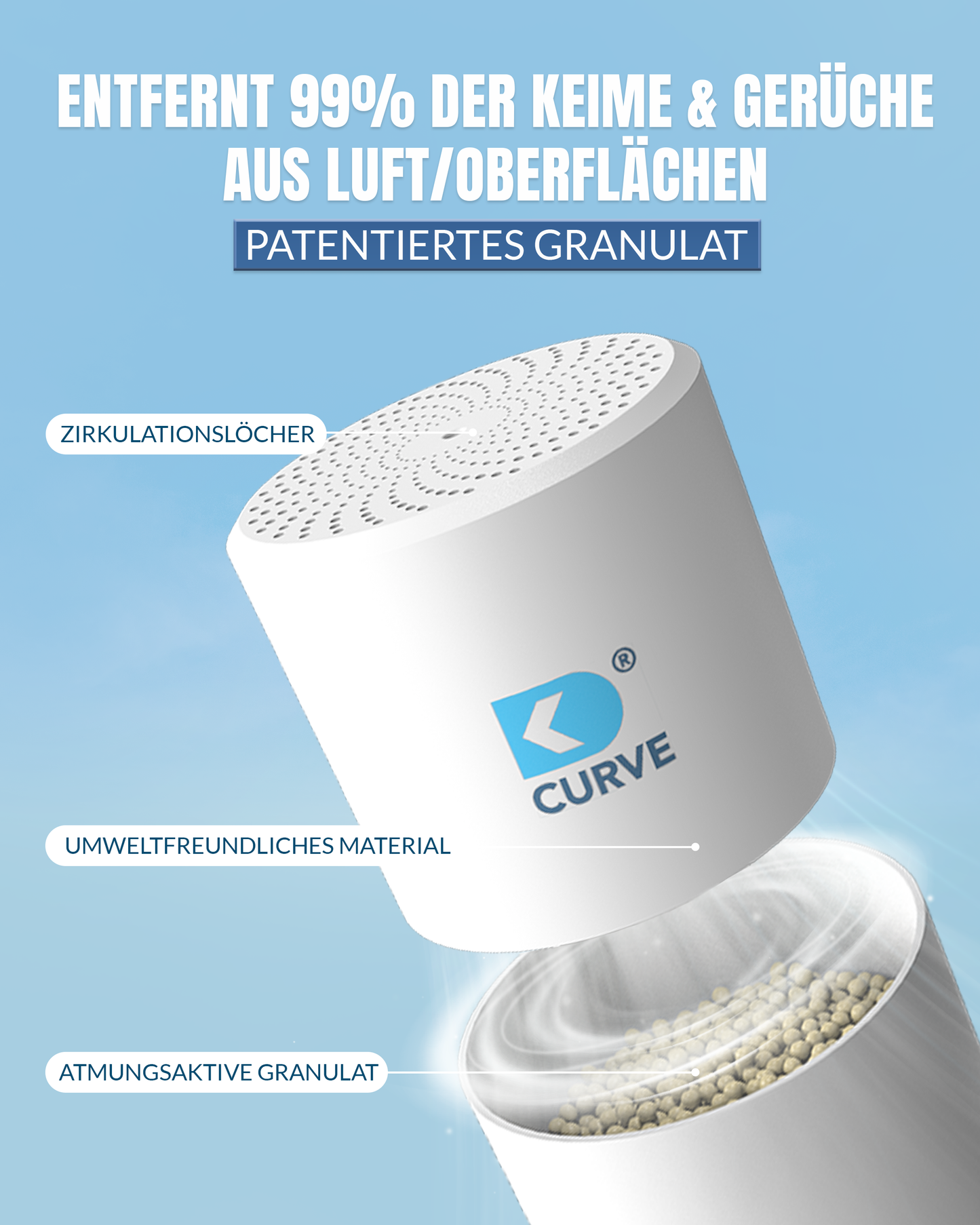 CURVE Luftreiniger BRIGHT WHITE