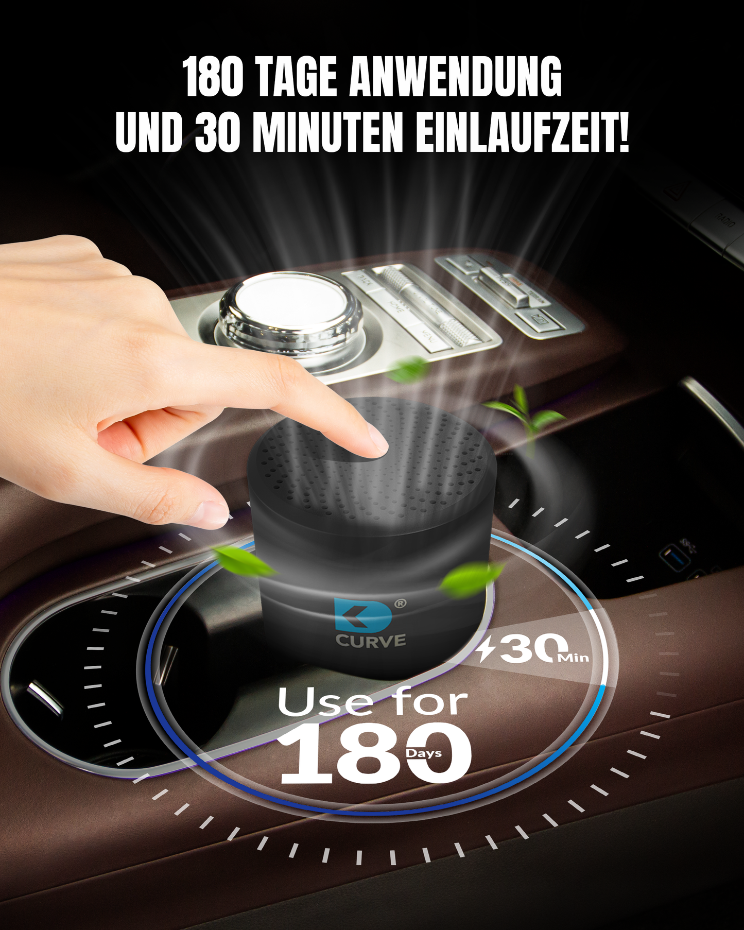 CURVE Luftreiniger METAL BLACK