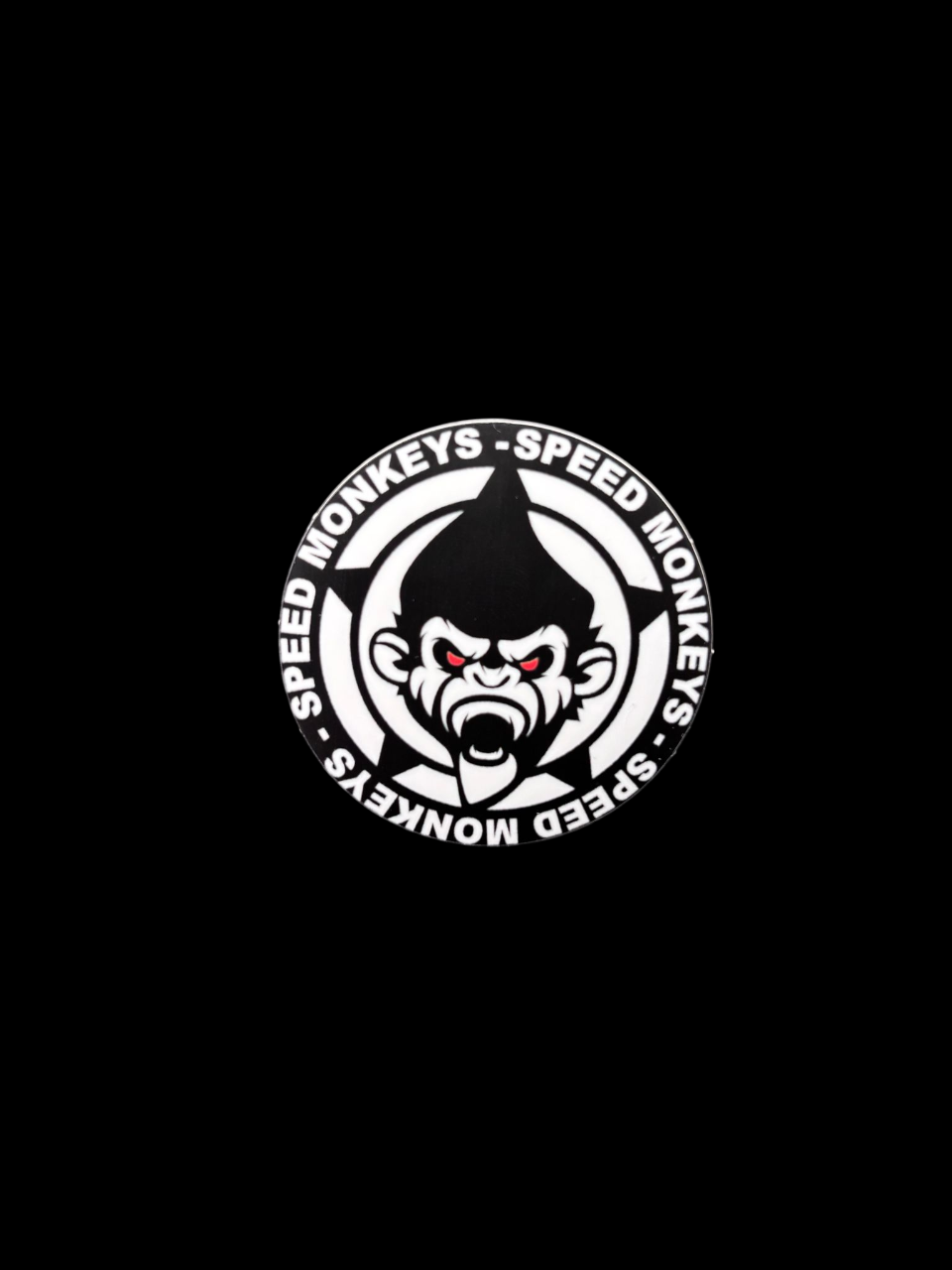 SPEED MONKEY STICKER WHITE